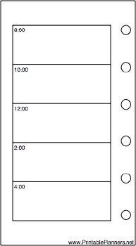 Mini Organizer Daily Planner-Day On A Page - Left