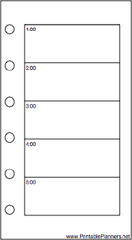 Mini Organizer Daily Planner-Day On Two Pages - Right