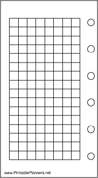 Mini Organizer Grid Page - Left