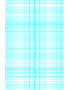 Printable Semi-log paper: 120 Divisions 5th, 10th Accent by 4-Cycle