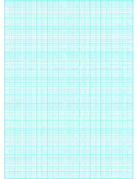 Printable Semi-log paper: 120 Divisions 5th, 10th Accent by 7-Cycle