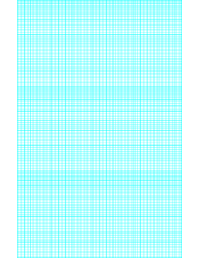 Printable Semi-log paper: 120 Divisions 5th Accent by 3-Cycle