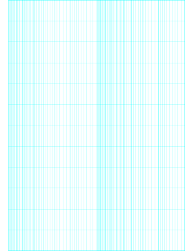 Printable Semi-log paper: 12 Divisions (Long Axis) by 2-Cycle