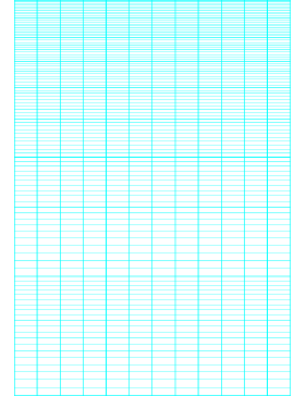 Printable Semi-log paper: 12 Divisions by 1-Cycle