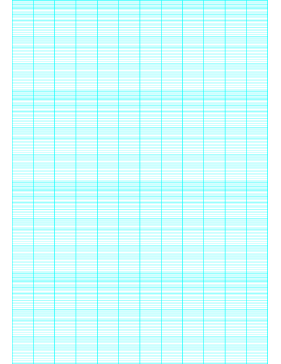 Printable Semi-log paper: 12 Divisions by 4-Cycle