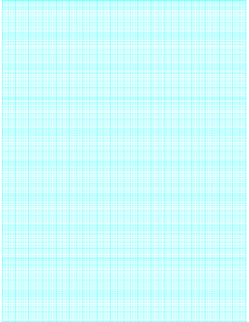 Printable Semi-log paper: 180 Divisions (1 Millimeter) 5th, 10th Accent by 10-Cycle