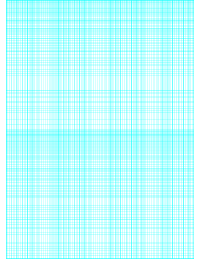 Printable Semi-log paper: 180 Divisions (1 Millimeter) 5th, 10th Accent by 2-Cycle