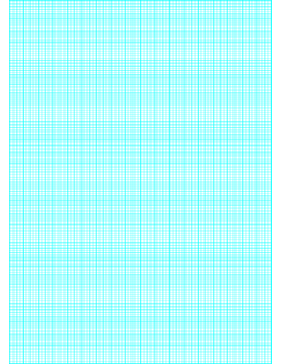 Printable Semi-log paper: 180 Divisions (1 Millimeter) 5th, 10th Accent by 6-Cycle