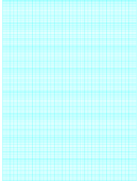 Printable Semi-log paper: 180 Divisions (1 Millimeter) 5th, 10th Accent by 8-Cycle