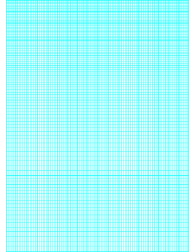 Printable Semi-log paper: 180 Divisions (1 Millimeter) 5th Accent by 1-Cycle