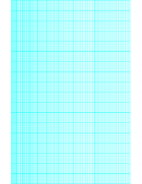 Printable Semi-log paper: 180 Divisions (Long Axis) 5th, 10th Accent by 1-Cycle