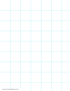 Printable 1.25 Inch Graph Paper