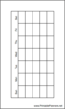 Hipster Organizer Monthly Planner-Month On A Page (landscape)