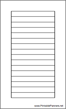 Hipster Organizer Lined Note Page (portrait)