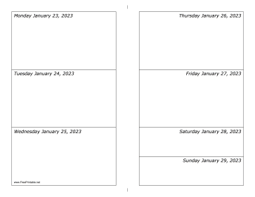 01/23/2023 Weekly Calendar-landscape