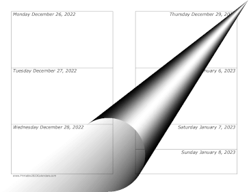 2023 Weekly Calendar-landscape