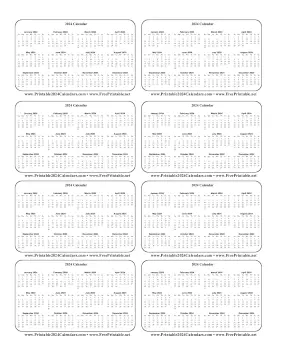 Printable 2024 Wallet Calendar