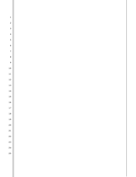 Blank pleading paper, 25 lines, 1-inch left half-inch right margins, double and single border lines