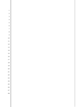 Blank pleading paper, 28 lines, 1.5-inch left half-inch right margins, double and single border lines