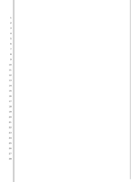 Blank pleading paper, 28 lines, 1-inch left half-inch right margins, double and single border lines