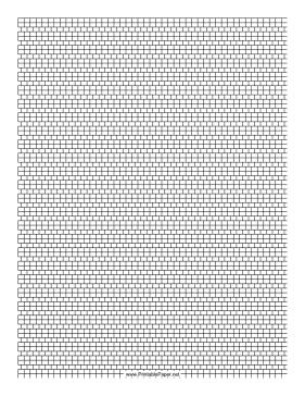 Printable 2-1 Cylinder Bead Square Pattern