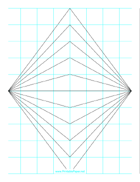 Printable Perspective Grid - 2 point - centered