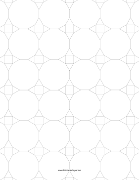 Printable 3.12.12,3.4.3.12 Tessellation Small