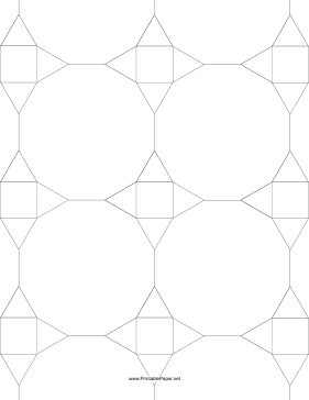 Printable 3.12.12,3.4.3.12 Tessellation