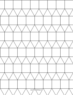 Printable 3.3.3.4.4 Tessellation