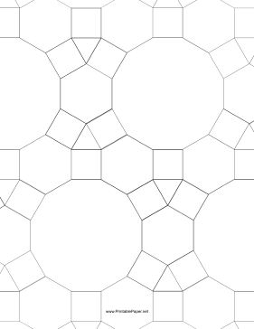 Printable 3.4.6.4,4.6.12 Tessellation