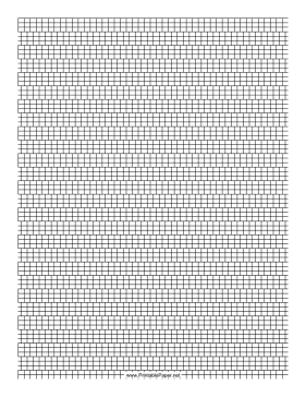 Printable 3 Cylinder Bead Brick Pattern