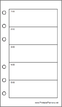 Pocket Organizer Daily Planner-Day On Two Pages - Right