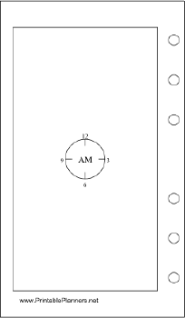 Pocket Organizer - Chronotebook - Morning