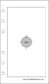 Pocket Organizer - Chronotebook - Afternoon