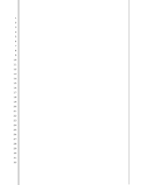 Blank pleading paper, 32 lines, 1.5-inch left half-inch right margins, double and single border lines