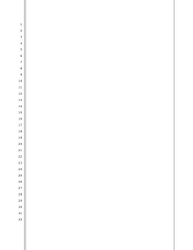 Blank pleading paper, 32 lines, 1-inch left and right margins, double and single border lines