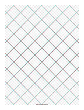 Printable 3D Paper - 5x5 Grid with Small Offset