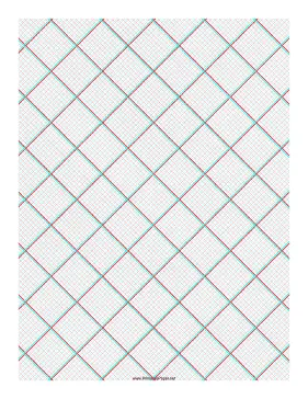 Printable 3D Paper - 10x10 Grid with Small Offset