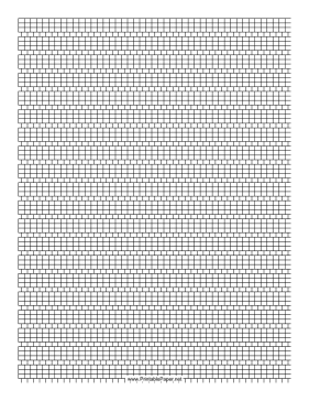 Printable 3-1 Cylinder Bead Square Pattern