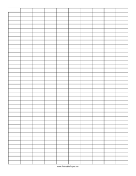 Printable Graph Paper - 3x1 Grid