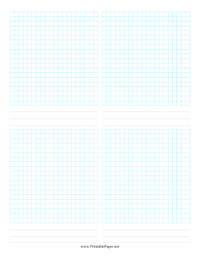 Printable 4-Up Grid