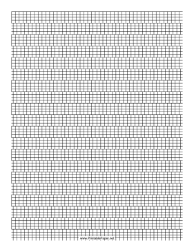 Printable 4 Cylinder Bead Brick Pattern