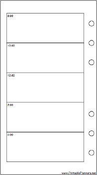 Personal Organizer Daily Planner-Day On A Page - Left