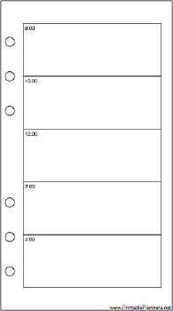 Personal Organizer Daily Planner-Day On A Page - Right