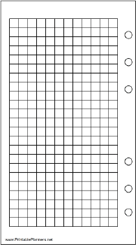 Personal Organizer Grid Page - Left