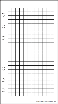 Personal Organizer Grid Page - Right