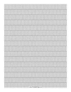 Printable 5 Seed Bead Brick Pattern