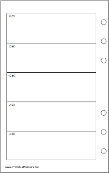 Travel Organizer Daily Planner-Day On A Page - Left