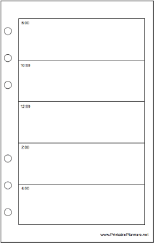 Travel Organizer Daily Planner-Day On A Page - Right