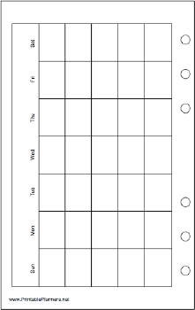 Travel Organizer Monthly Planner-Month On A Page - Left (landscape)